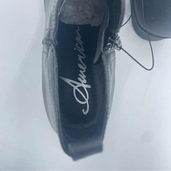 American Rag Womens Cadee Almond Toe Ankle Black PU Leather Boots Size 7M - Picture 3 of 14